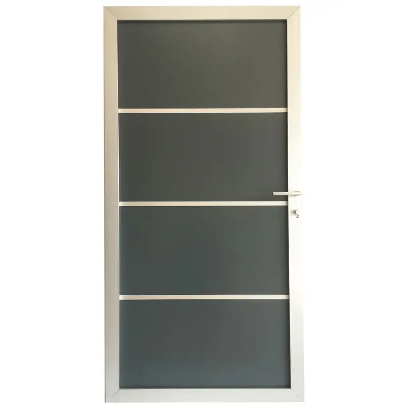 Meest Verkocht Tuindeur aluminium composiet Donkergrijs met blank aluminium frame compleet (90 x 180 cm)