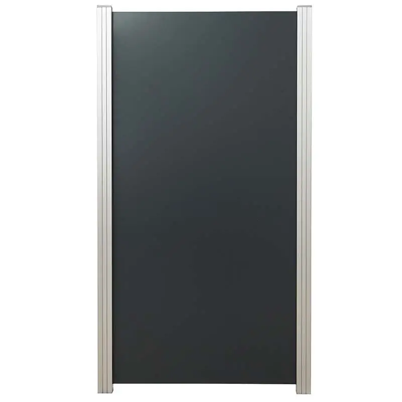 Schutting aluminium composiet donkergrijs 90 x 180 cm Actieprijs