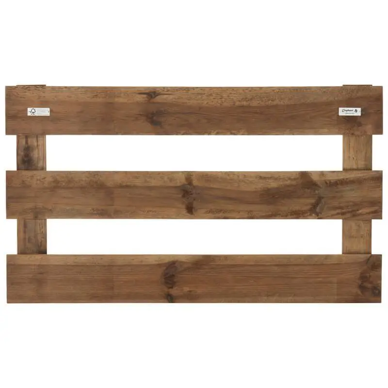 Laatste Versie Tuinhek grenen Timber XL recht bruin geimpregneerd (120 x 70 cm)
