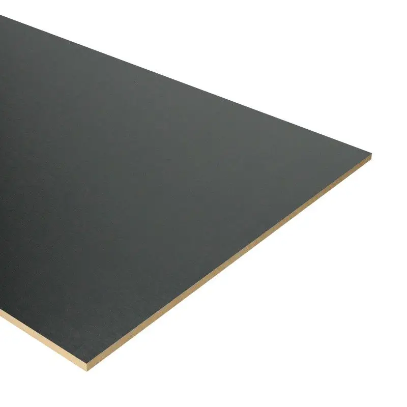 Dagaanbieding Stootbord dubbel - Laminaat - Zwart - 136 x 40 cm