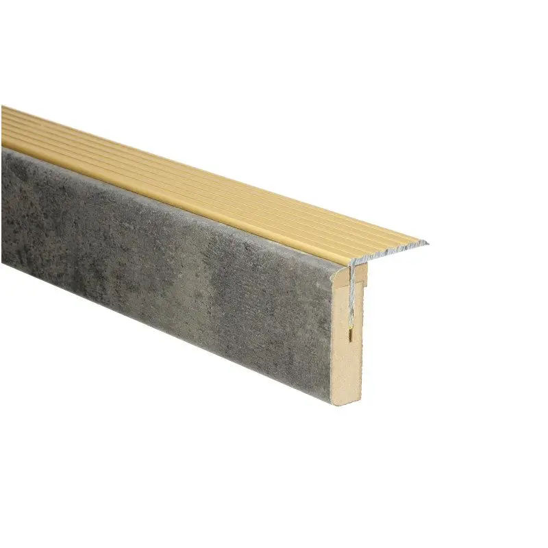 Bestel Nu Uitloopprofiel Goud - G枚teborg Beton Donker - 121 x 6,3 cm
