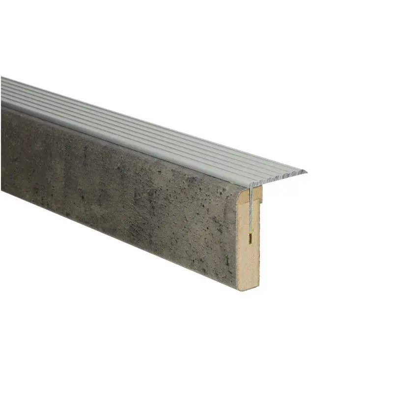 Uitloopprofiel Zilver - G枚teborg Beton Donker - 90 x 6,3 cm Voordeelprijs