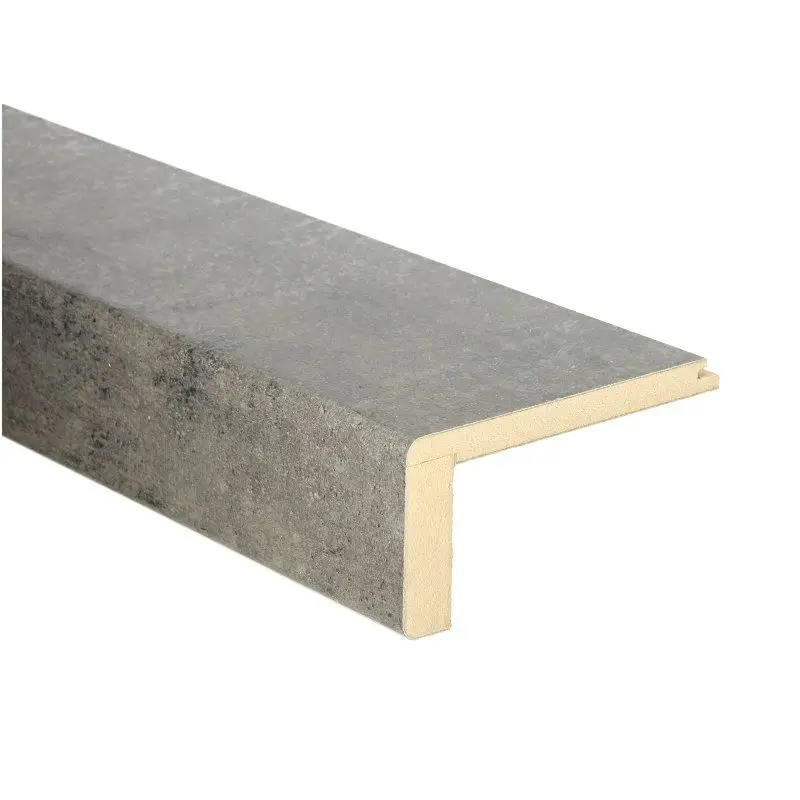 Laatste Versie Uitloopprofiel doorlopend - G枚teborg Beton Donker - 121 x 6,3 cm