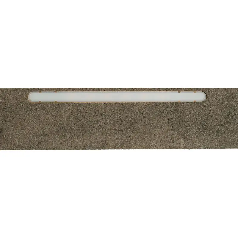 Korting Afwerklijst onderkant - Ledstrip warm wit - G枚teborg Beton Donker - 140 x 5,5 cm