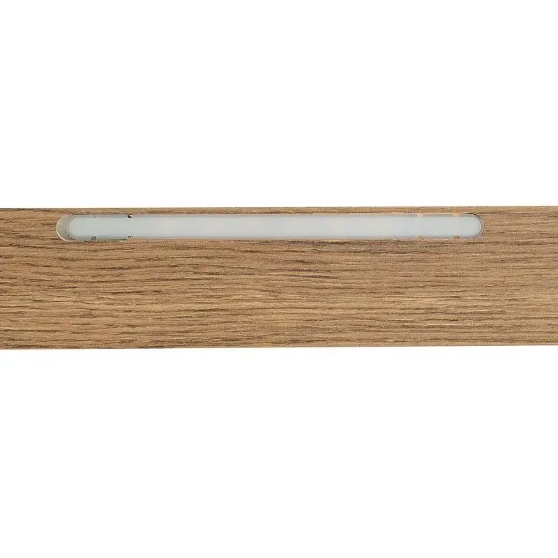 Afwerklijst onderkant - Ledstrip helder wit - Borl盲nge Bruin Eik - 140 x 5,5 cm Bestseller