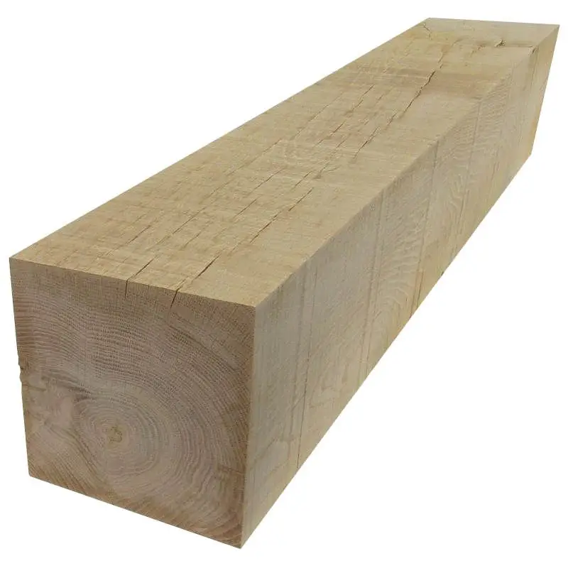 Veilige Betaling Paal eiken 15,0 x 15,0 cm (250 cm) fijnbezaagd