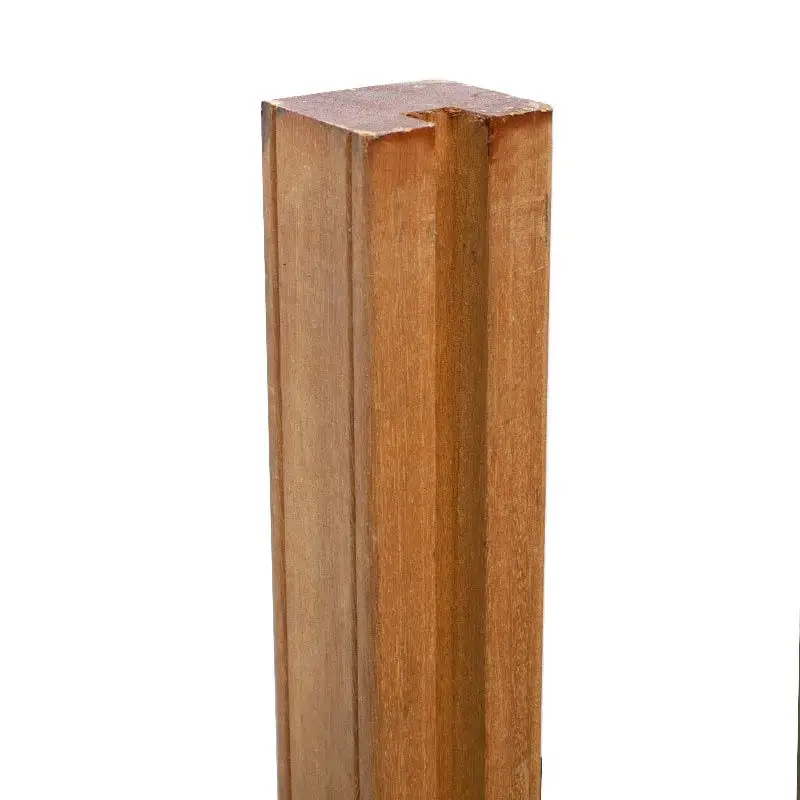 Begin of eindpaal rabatsysteem hardhout Bankirai 9 x 9 cm (200 cm) Goedkoop
