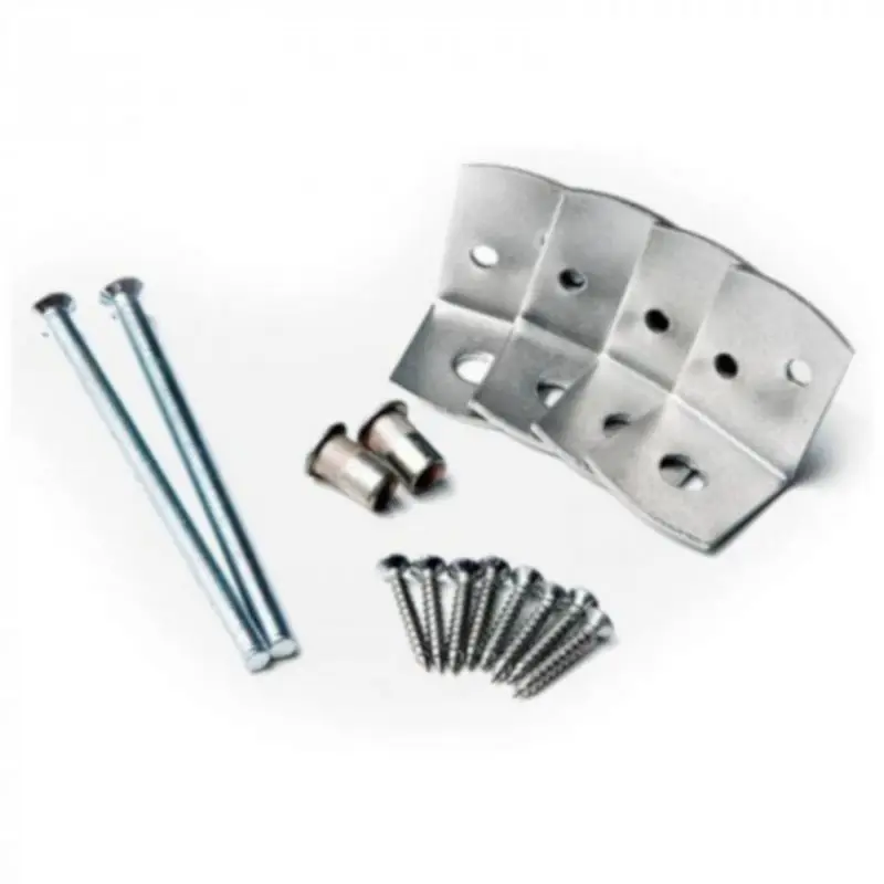 Beslagset tbv betonpaal 7,5 x 7,5 cm - RVS (4 stuks) Shop Nu