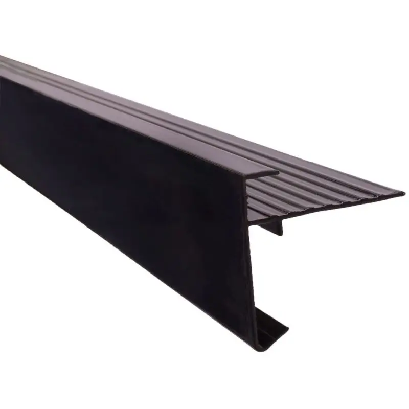 Daktrim aluminium zwart recht 250 cm (35 mm) Populair