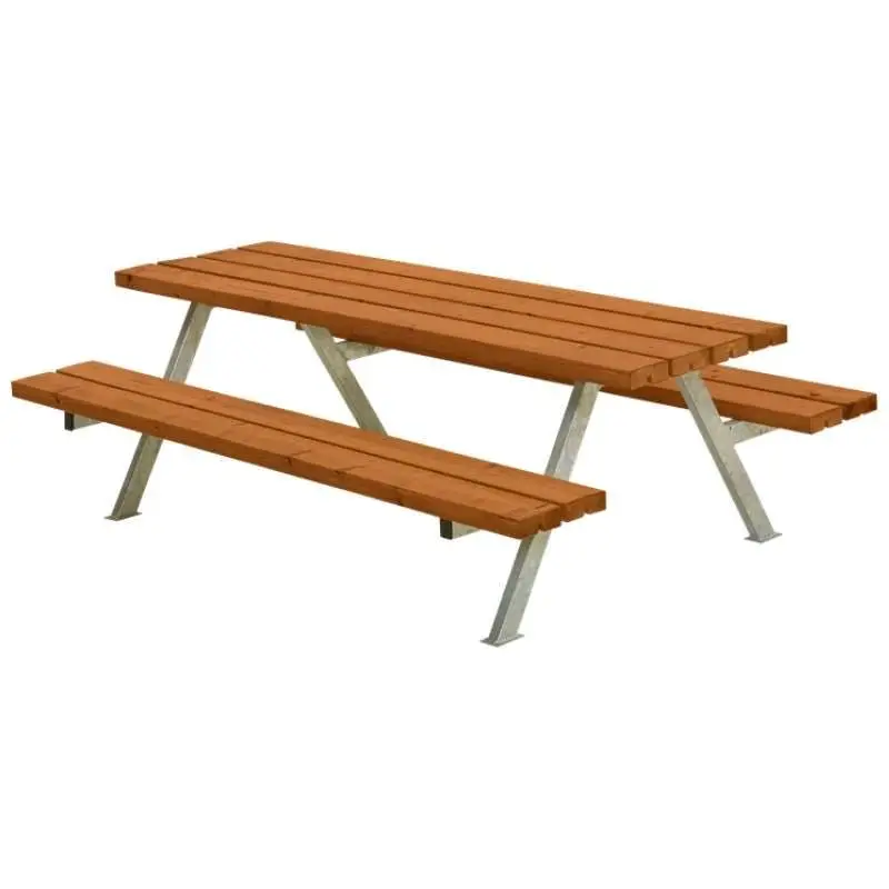 Kinderpicknicktafel vuren gegrond teak - Alpha 118 x 177 x 57 cm Lage Kosten