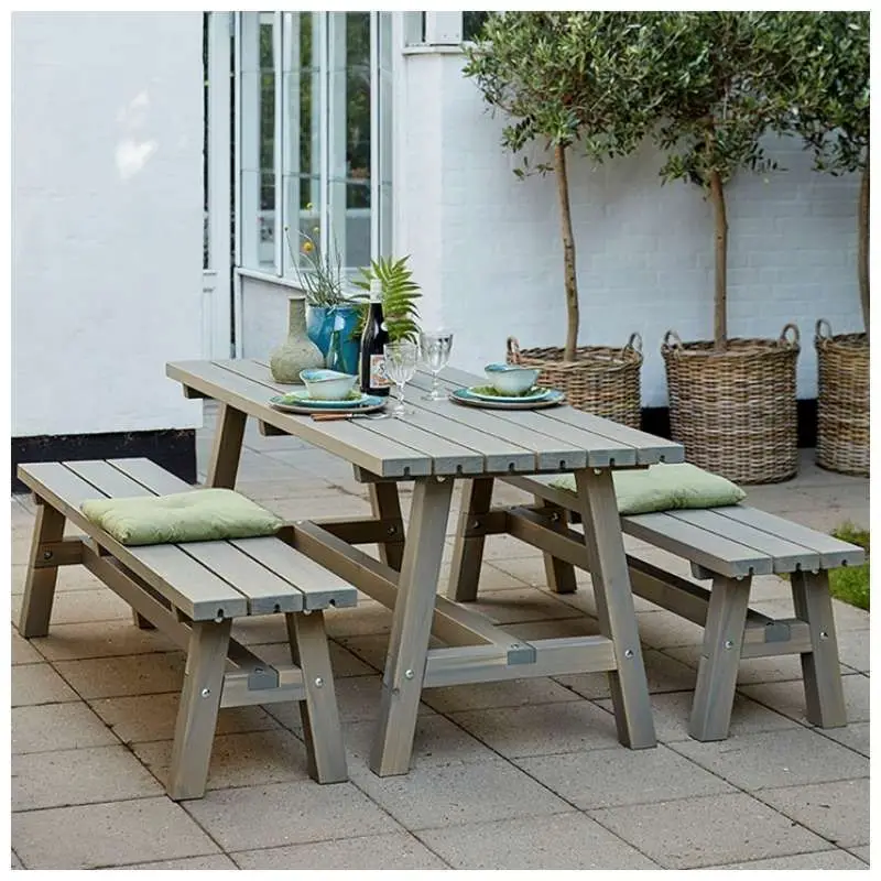 Tafel vuren - Country gegrond grijsbruin 75 x 177 x 72 cm Hoge Kwaliteit