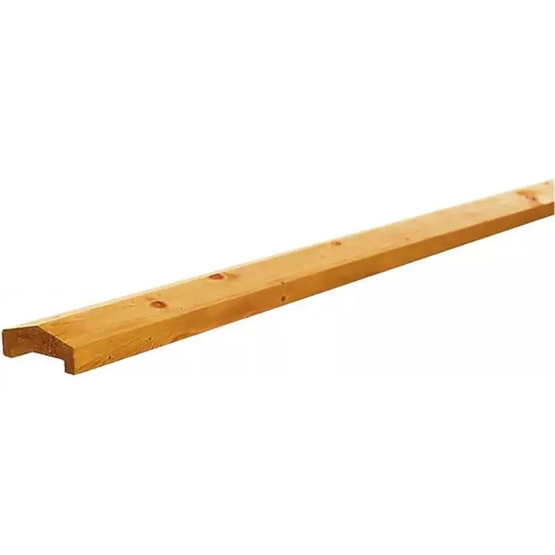 Afdeklat grenen 3,5 x 8,5 x 180 cm sponning (6,2 cm) groen geïmpregneerd geschaafd Dagaanbieding