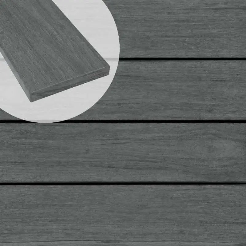Vlonderplank hardhout Accoya gray 2,1 x 14,0 cm (4,80 mtr) vlak voor clips Dagaanbieding