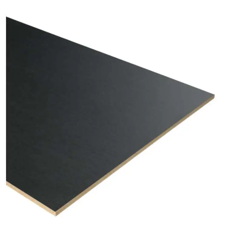Premium Stootbord dubbel - Laminaat - Vasteras Zwart Houtnerf - 90 x 40 cm