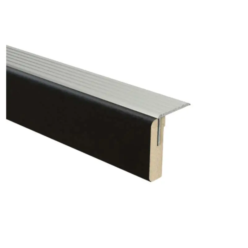 Uitloopprofiel Zilver - Vasteras Zwart Houtnerf - 90 x 6,3 cm Lage Prijs