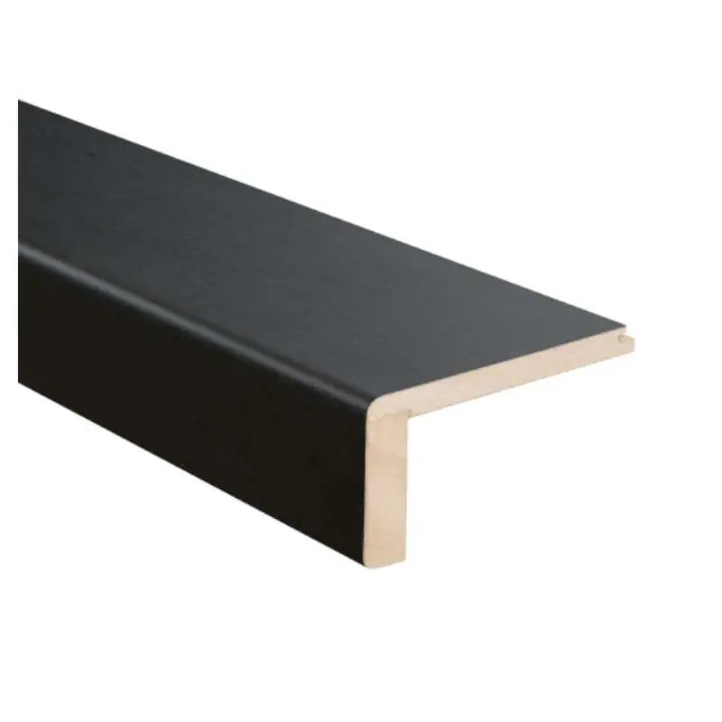 Uitloopprofiel doorlopend - Vasteras Zwart Houtnerf - 90 x 6,3 cm Korting