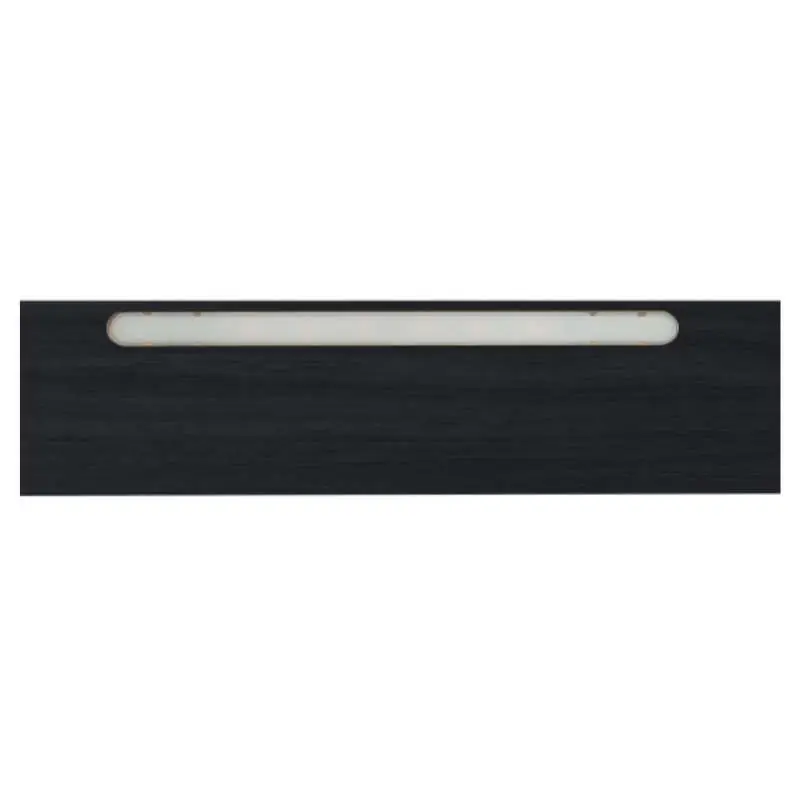Afwerklijst onderkant - Ledstrip helder wit - Vasteras Zwart Houtnerf - 140 x 5,5 cm Bestel Nu