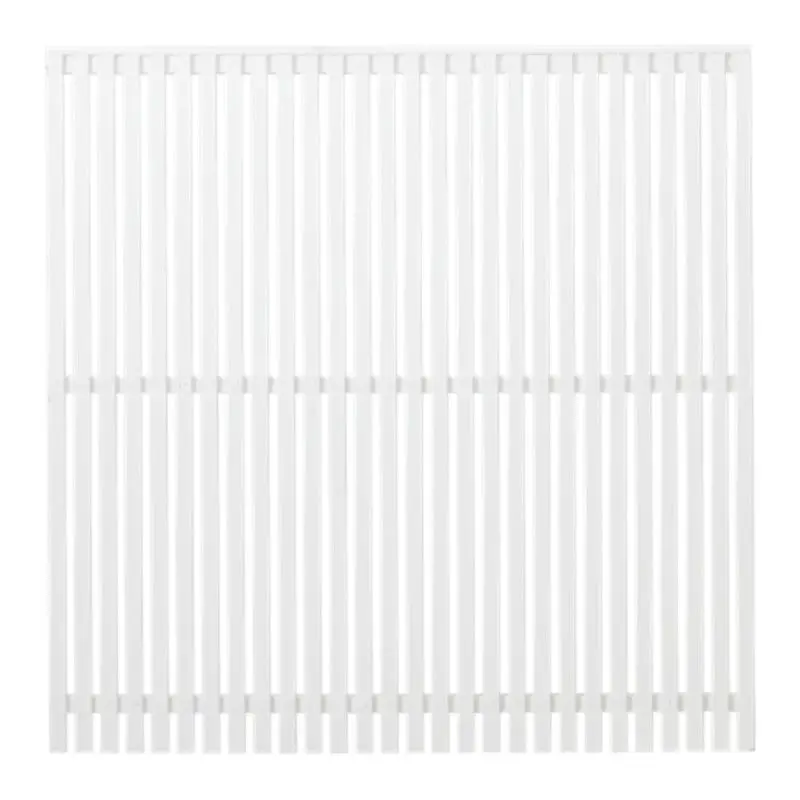 Gratis Retour Schutting vuren - Sendai louvre recht wit (180 x 180 cm)