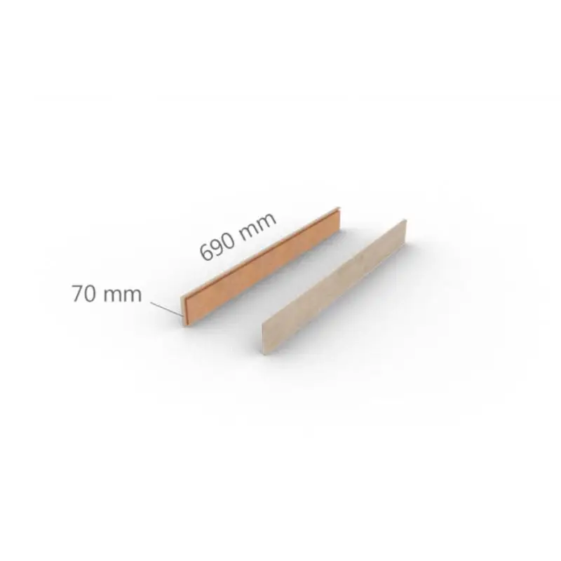 Afdekkappen voor open trap - PVC WPC - Matterhorn - Box D 69 x 7 cm Beperkte Voorraad
