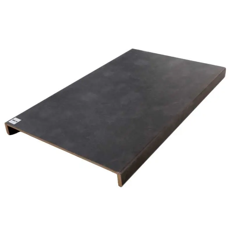 Overzettreden met neus (2 stuks) - PVC toplaag - Beton donker - 140 x 60 cm Actieprijs