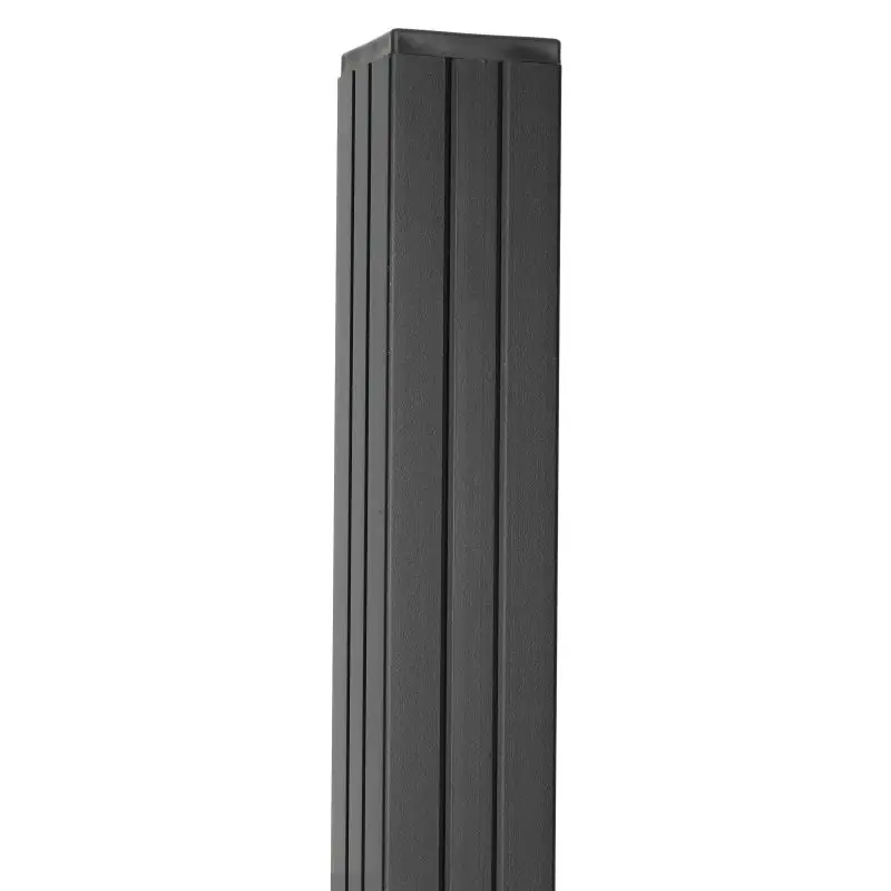 Alleen Vandaag Tuinpaal zelfbouw Modular/Mix & Match zwart aluminium 6,8 x 6,8 cm tbv schutting 97 cm