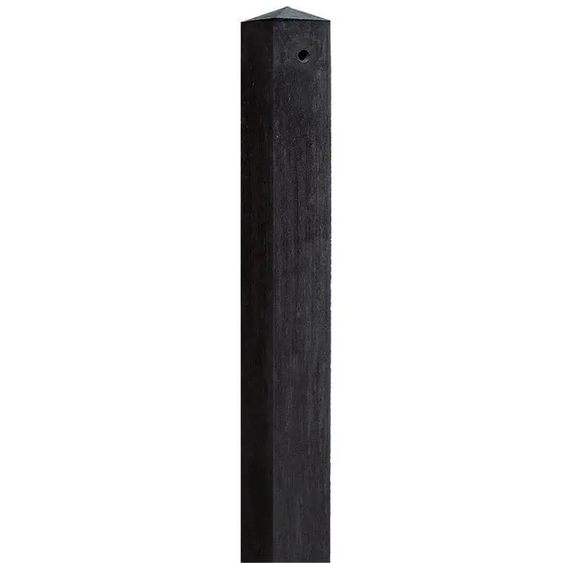Paal beton diamantkop - tussenpaal 8,5 x 8,5 cm zwart Gereduceerde Prijs