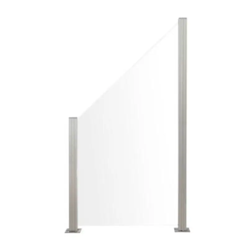 Schutting blank glas smal 90 x 180/97 cm Beste Prijs