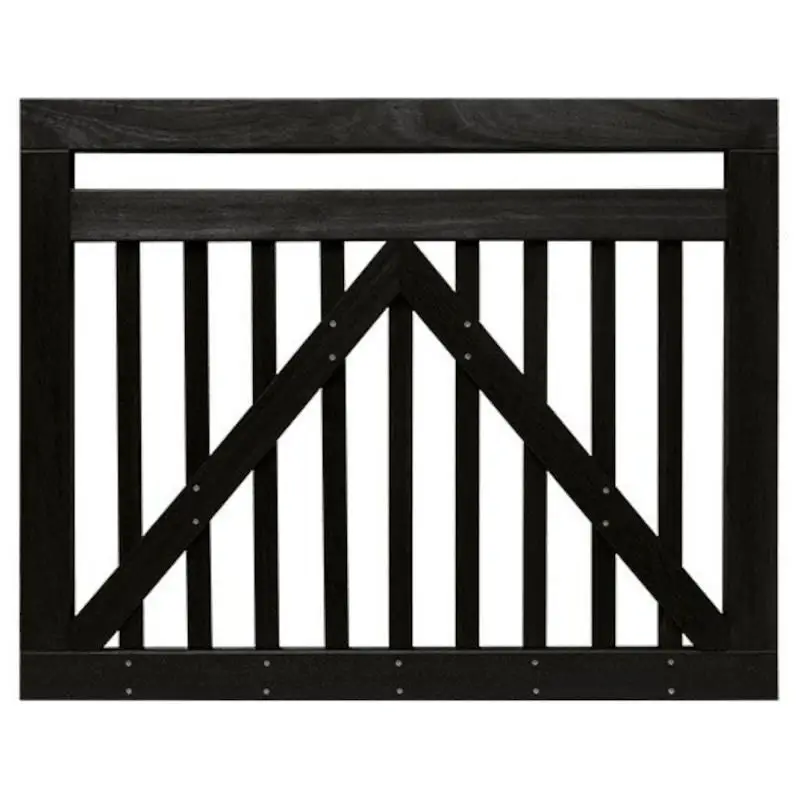 Speciale Aanbieding Tuinpoort hardhout Bankirai zwart industrieel glad (100 x 80 cm)