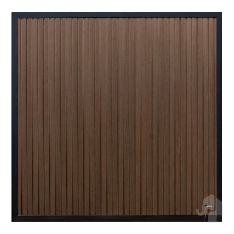 Schutting composiet co-ex Dark line - Naturel dark brown (180 x 180 cm) Op = Op