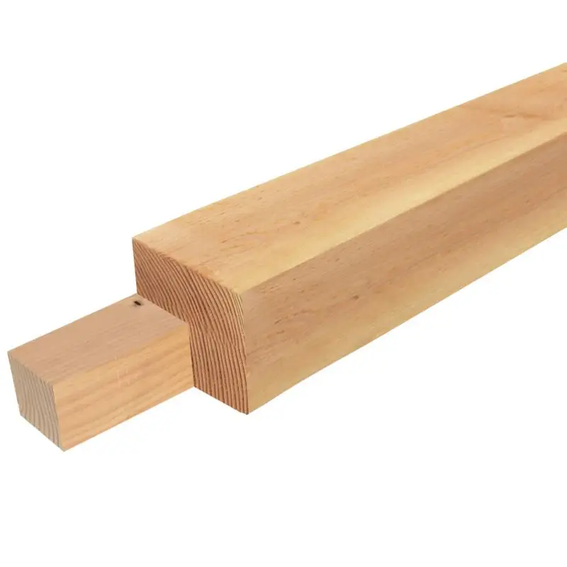 Snelle Levering Hoekpaal Douglas 14,5 x 14,5 cm geschaafd met 2 kepen (6,5 x 14,5 cm)