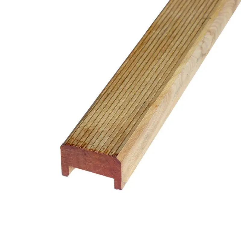 Beperkte Voorraad Afdeklat hardhout 4,8 x 6,5 cm (180 cm) ribbel