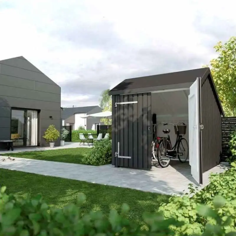 Koop Vandaag Berging met dubbele deur 5,7 m2 onbehandeld 248 x 229 x 250 cm
