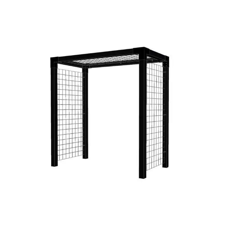 Beperkte Voorraad Pergola hout met gaaspanelen - 198 x 108 x 208 cm