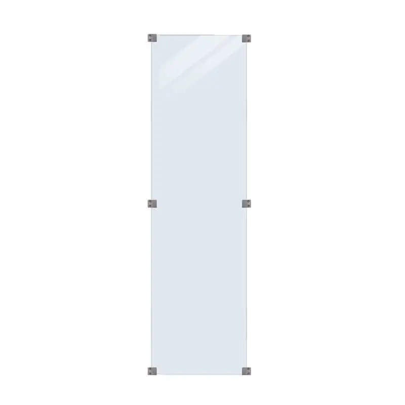 Shop Nu Glasplaat - Gehard glas 6 mm helder glas (55,4 x 176 cm)