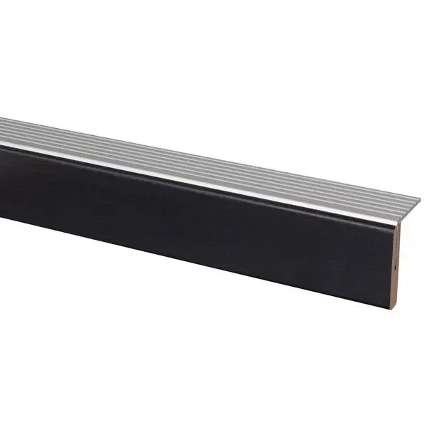 Gereduceerde Prijs Uitloopprofiel - Zwart Eiken - 130 x 5 cm