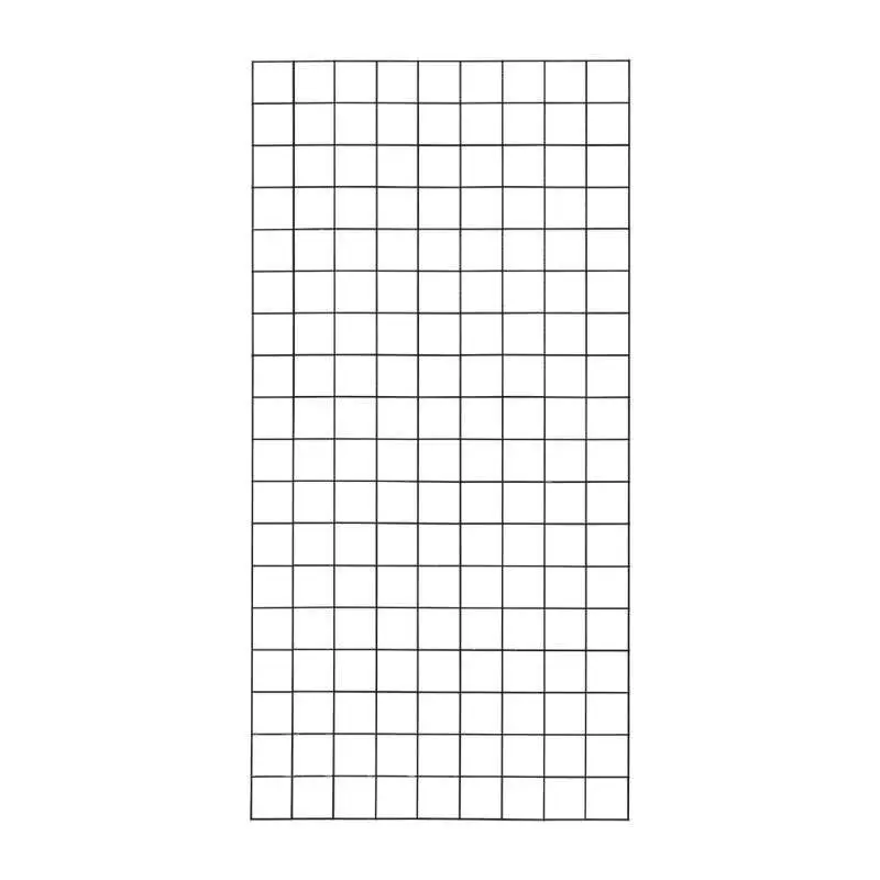 Koopje Draadmat staal - Cubic recht zwart (90 x 180 cm)
