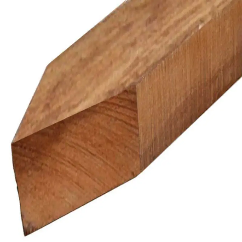 Paal hardhout angelim 8 x 8 cm (100 cm) gepunt gezaagd Tijdelijk Beschikbaar