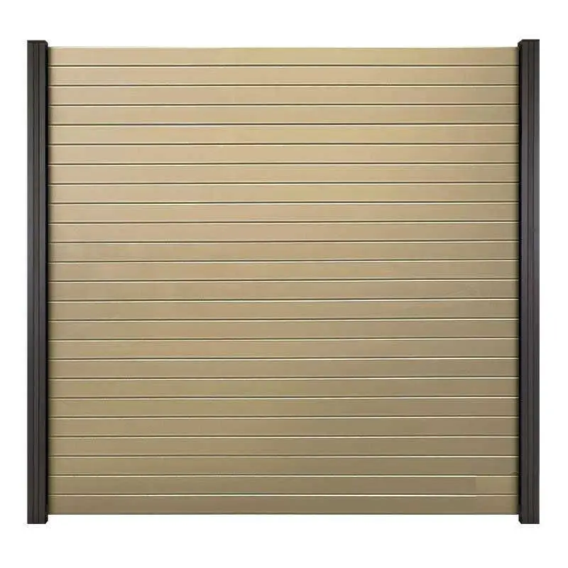 Laatste Kans Zelfbouw schutting dark line aluminium Rhombus zandkleur (180x180cm)