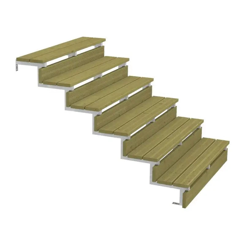 Tuintrap staal - 6 treden - inclusief treden 120 cm Bestseller