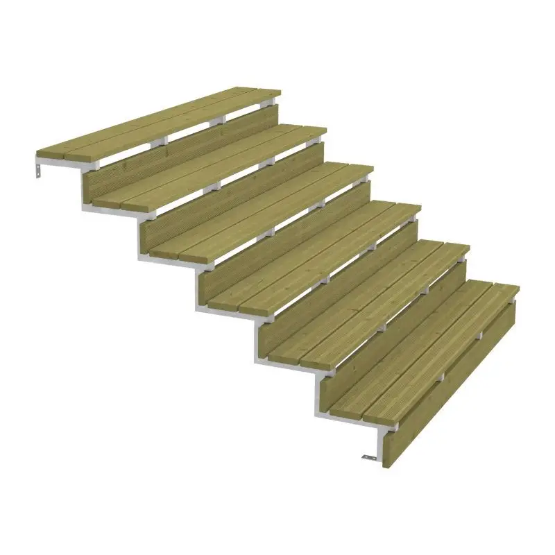 Tuintrap staal - 6 treden - inclusief treden 180 cm Koopje