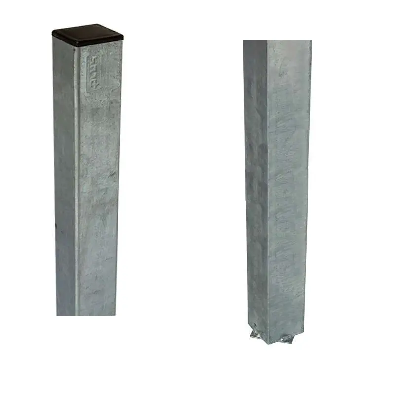 Paal staal zonder voet gegalvaniseerd - 4,5 x 4,5 cm Actieprijs
