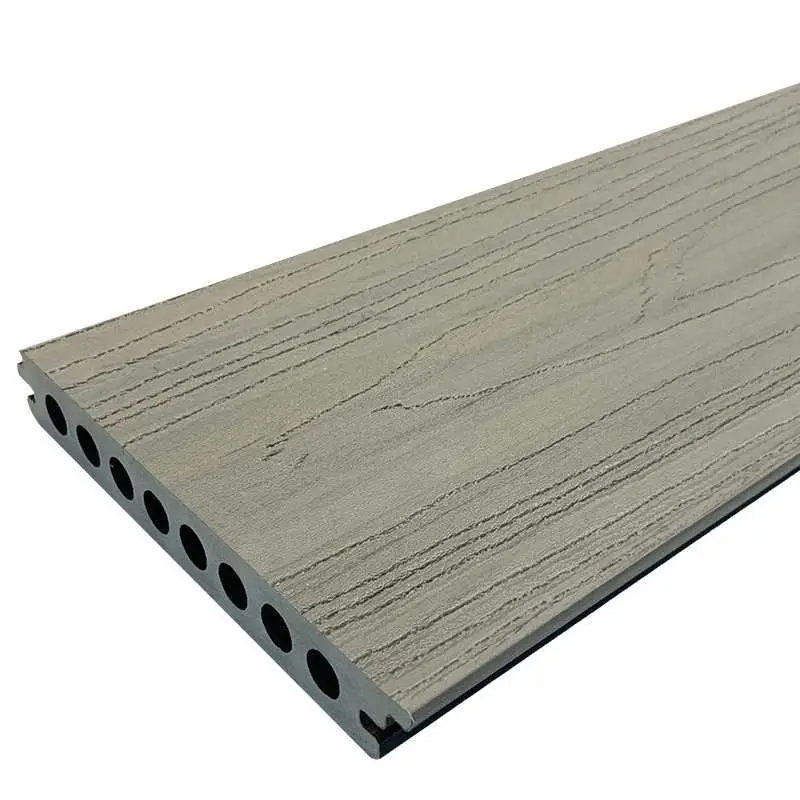 Premium Vlonderplank composiet semi massief co-extrusie naadloos 2,1 x 14 cm Dark Grey (5 mtr)