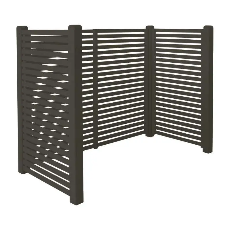 Actieprijs Containerscherm vuren - Tokyo ombergrijs - 100 x 197 x 148 cm