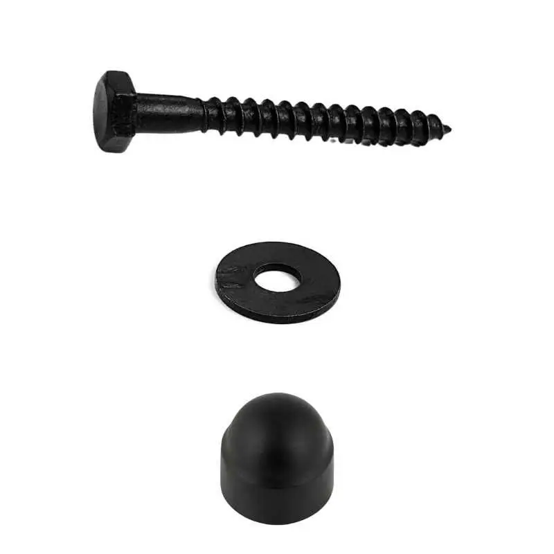 Dagaanbieding Houtdraadbout zwart M8 x 70 mm (set 脿 6 stuks)