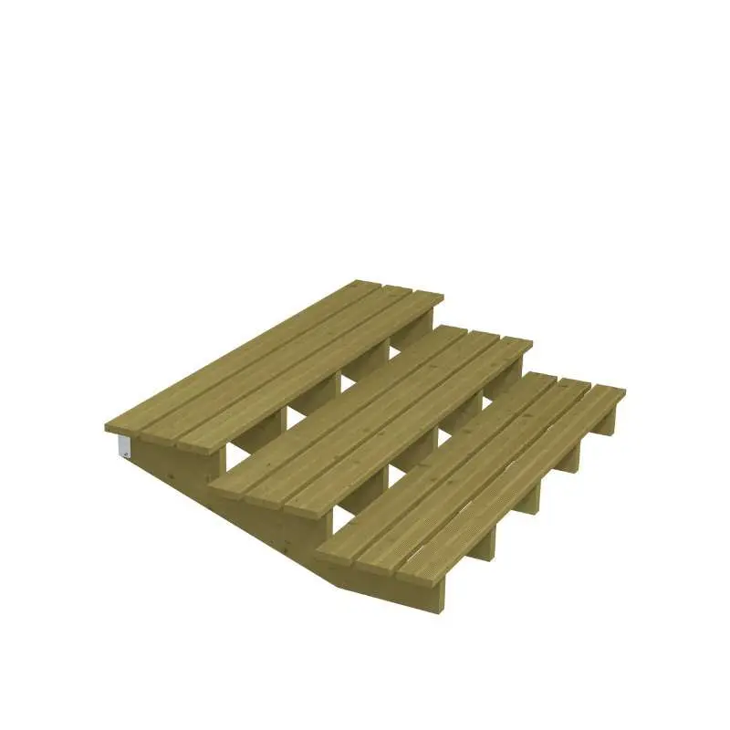 Tuintrap hout lui - 3 treden - inclusief treden - 118 x 42 x 180 cm Shop Nu