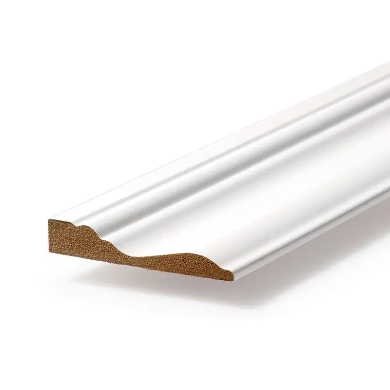 Deurlijst BR1 gegrond wit 248,6 x 7 x 1,2 cm (5 lengtes) Snelle Levering