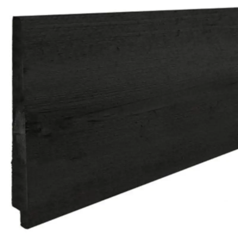 Naaldhout Thermo zwart 1,2/2,6 x 17,5(19) cm - 2.70 meter Betrouwbaar