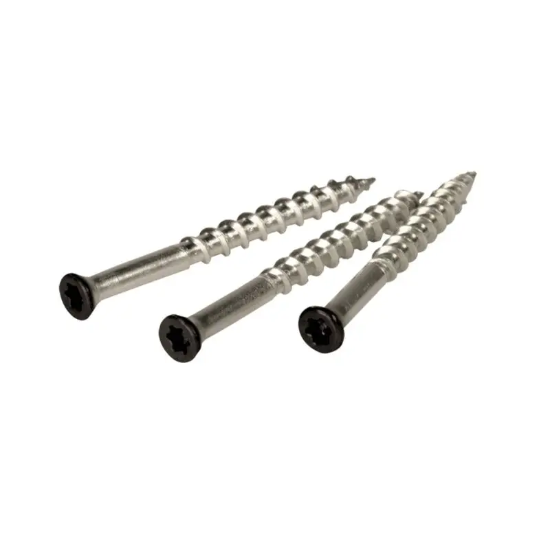 Direct Beschikbaar Schroeven 4 x 38 - RVS platte kop T15 - Zwart (100 stuks)