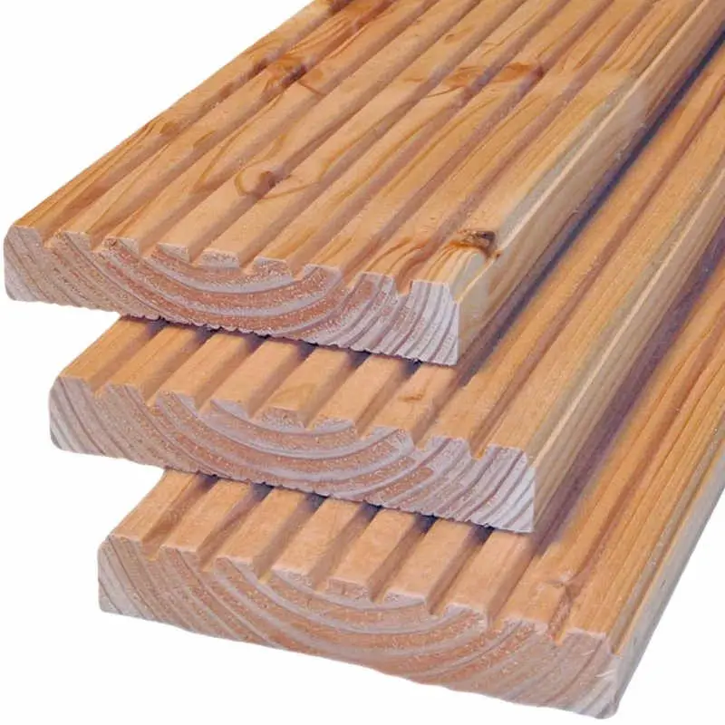 Vlonderplank Douglas 2,5 x 14 cm (4,00 mtr) gedroogd groef/ribbel Dagaanbieding