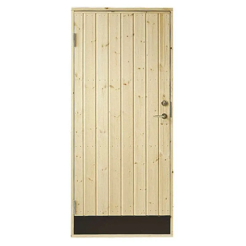 Lage Kosten Enkele dichte deur incl. kozijn - Linksdraaiend - Onbehandeld - 78,6 x 187,8 cm